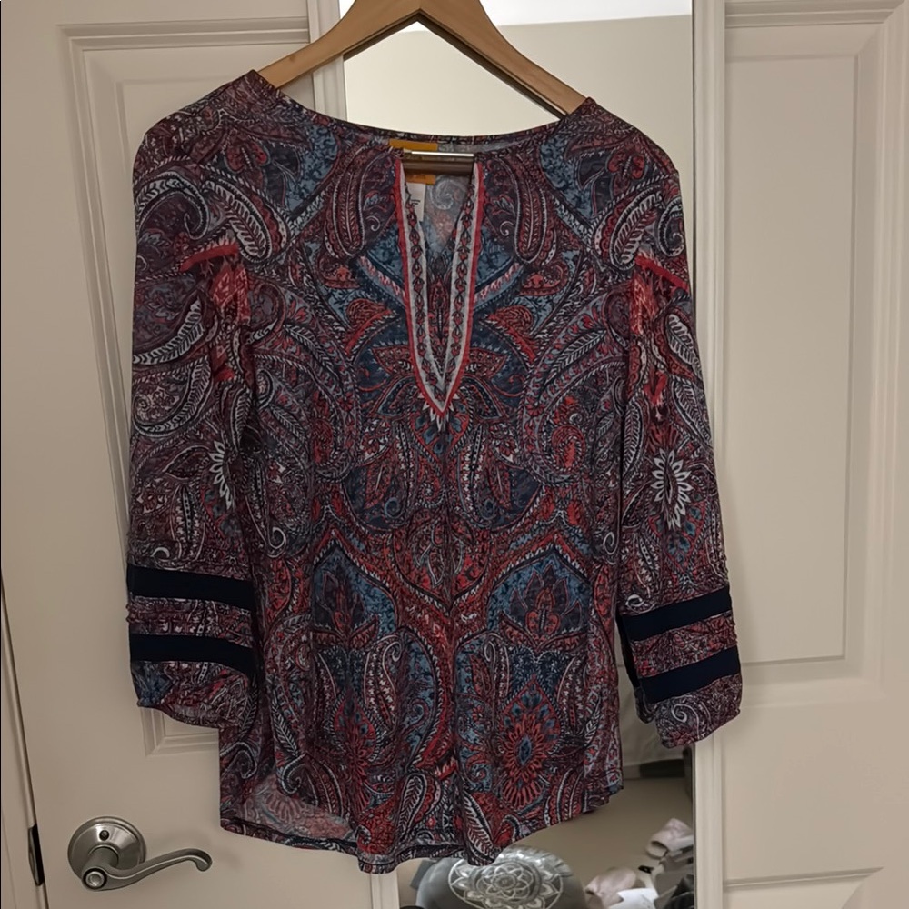Paisley Print Women's Top